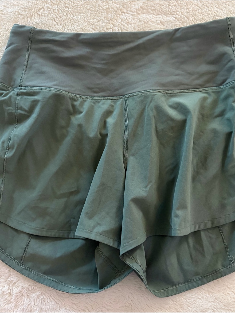 Lululemon high rise gray eucalyptus speed ups